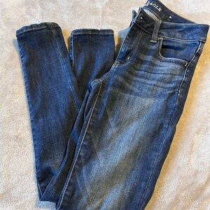 American Eagle Outfitters Dark Blue Stretch Jeggings